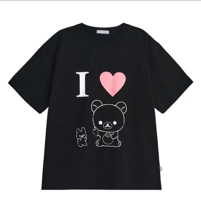[BUNJANG] Hug Your Skin Rilakkuma Short Sleeve T-Shirt / 허그유어스킨 리락쿠마 반팔티