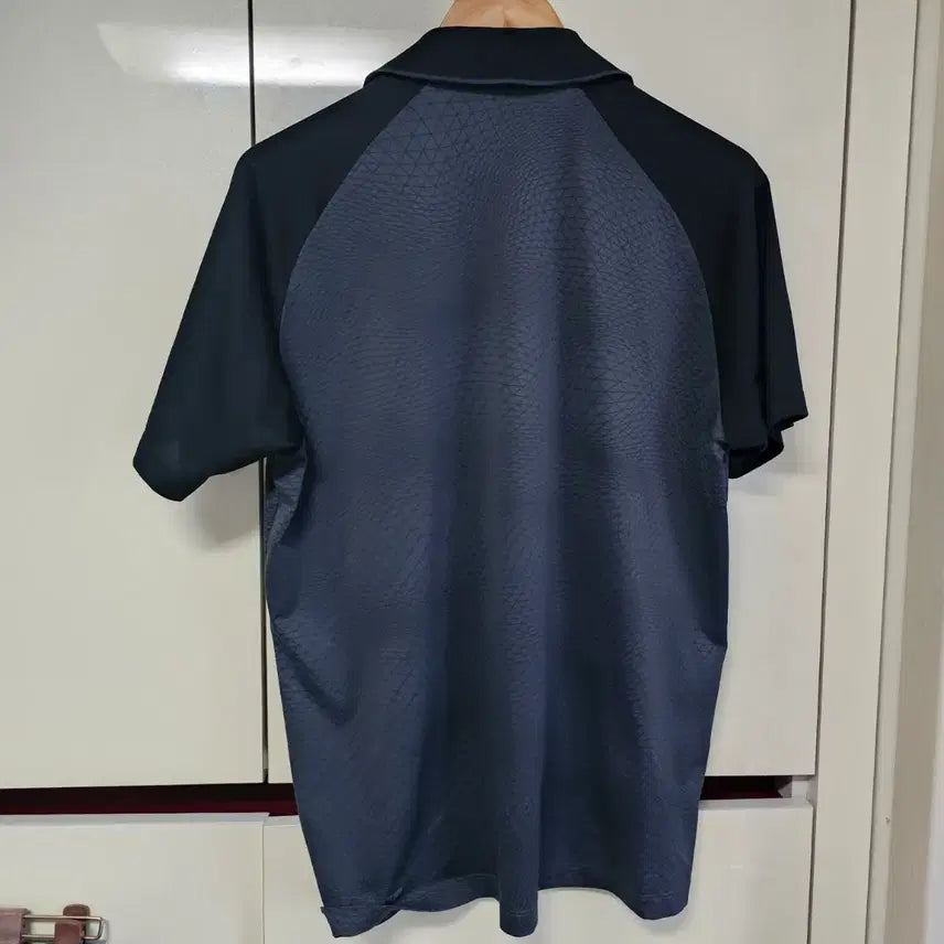 [BUNJANG] Uniqlo Functional Short-Sleeve Polo T-Shirt Navy Black 105 / 유니클로 기능성 반팔 카라 티셔츠 네이비 블랙 105