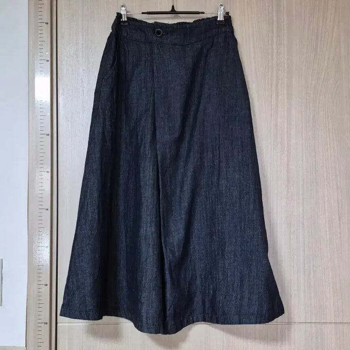 [BUNJANG] Ozoc Denim Wide Long Pants Skirt Culottes / 오조크 청 데님 와이드 롱 팬츠 스커트 큐롯 66