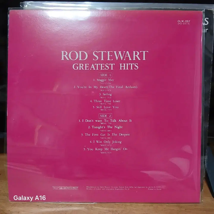 [BUNJANG] Rod Stewart Greatest Hits LP Record / 로드 스튜어트 Greatest Hits LP 레코드