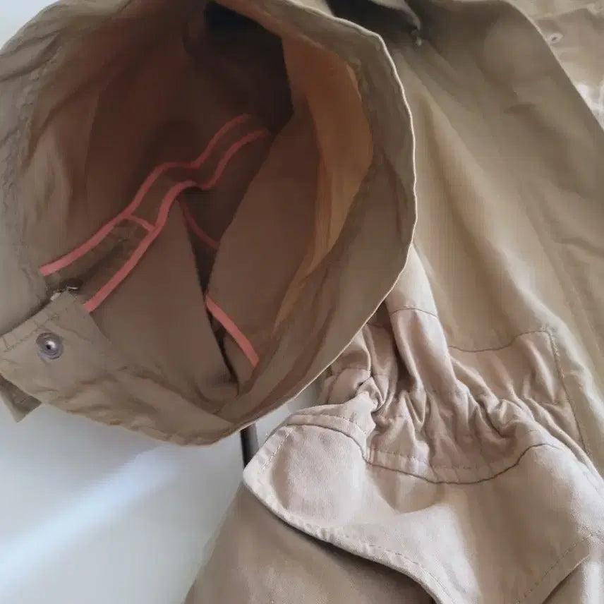 [BUNJANG] System Oversized Half-Sleeve Field Jacket Beige / 시스템 반팔오버핏 야상 자켓 베이지