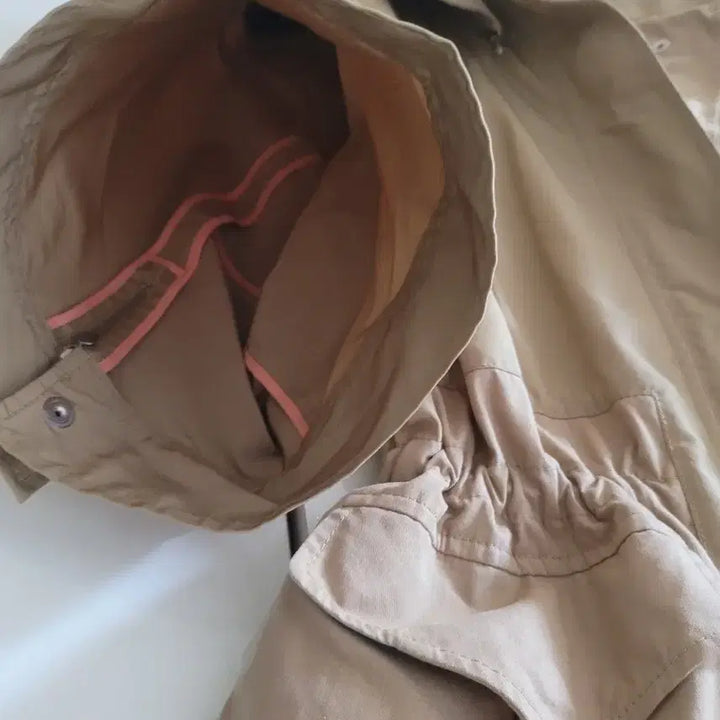 [BUNJANG] System Oversized Half-Sleeve Field Jacket Beige / 시스템 반팔오버핏 야상 자켓 베이지
