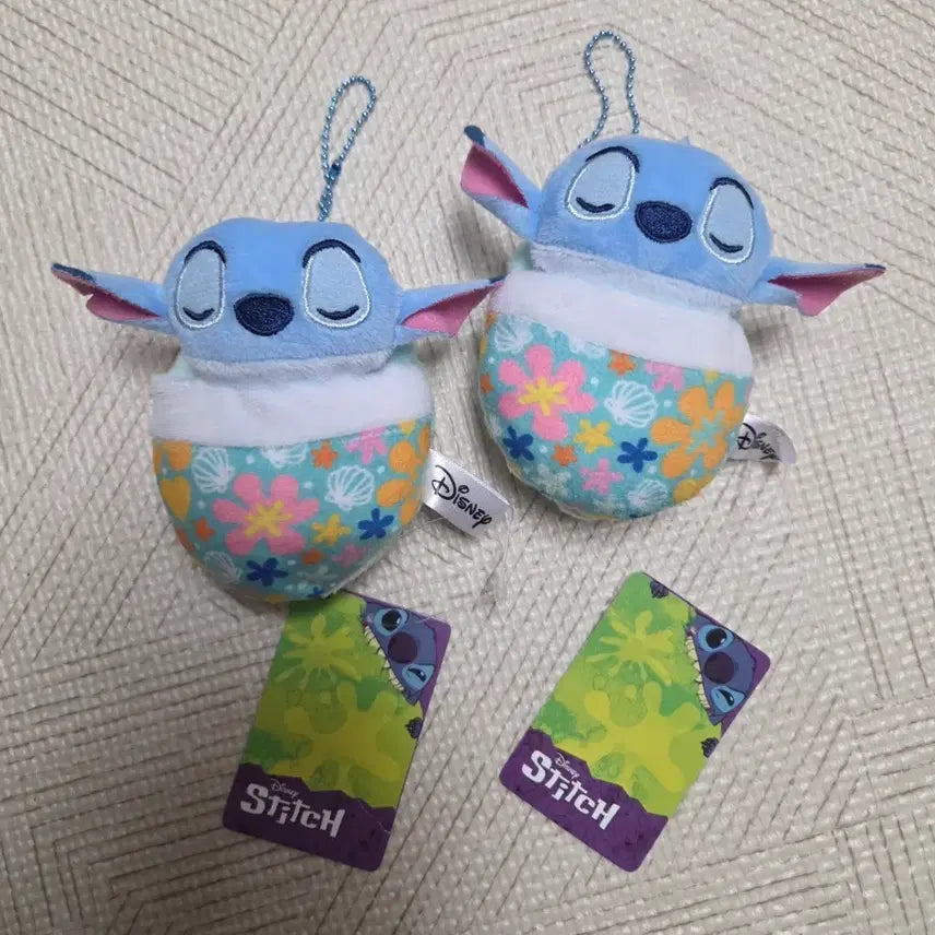 [BUNJANG] Stitch Blanket Plush Keychain New / 스티치 이불 인형키링 새상품