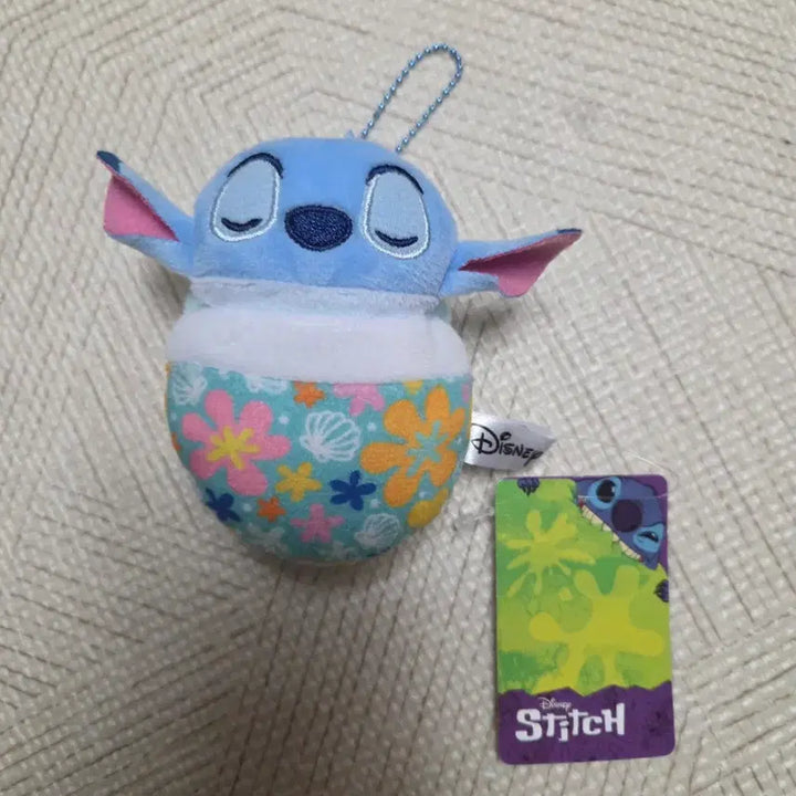 [BUNJANG] Stitch Blanket Plush Keychain New / 스티치 이불 인형키링 새상품