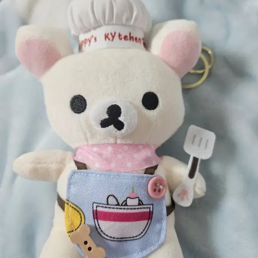 [BUNJANG] Rilakkuma Chef Character Keychain Plush / 코리락쿠마 요리사 인형 키링 봉제인형