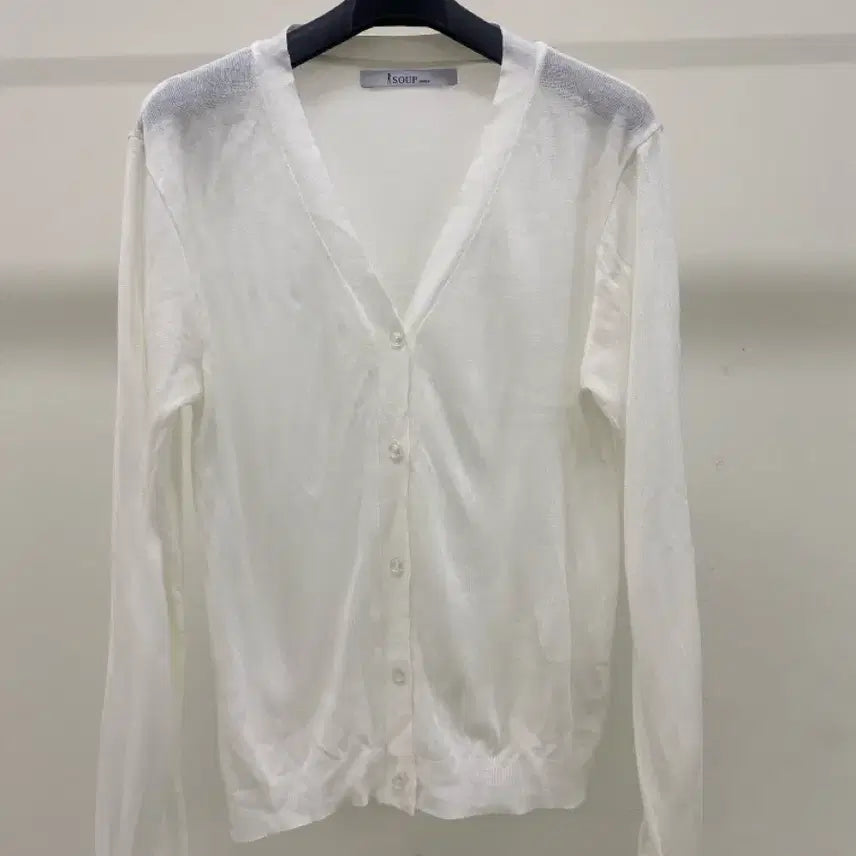 [BUNJANG] SOUP Summer Ivory V-Neck Cardigan / [SOUP] 여름 아이보리 V넥 가디건 (55추천)