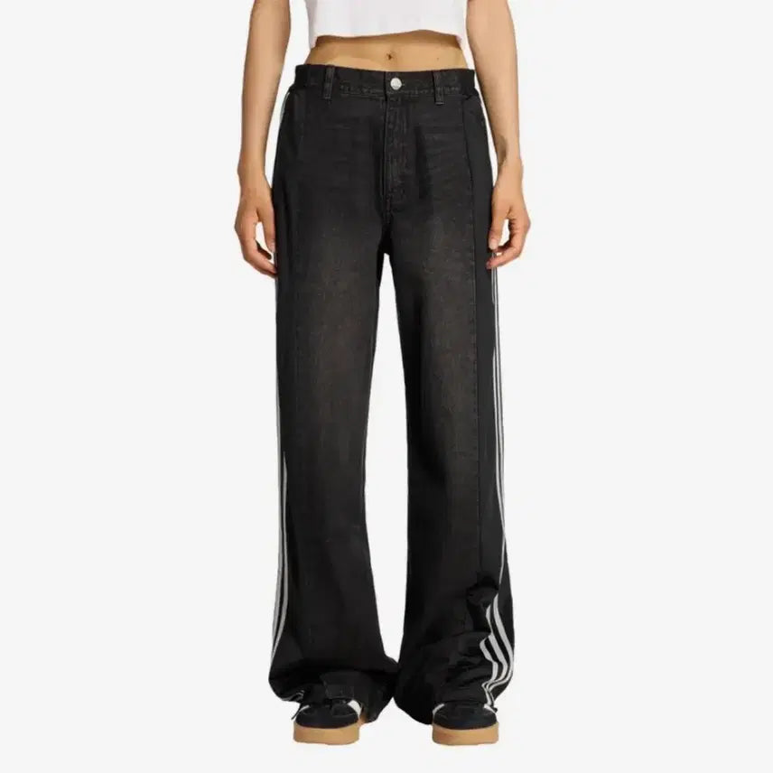 [BUNJANG] Adidas Denim Firebird Pants L / 아디다스 데님 파이어버드 팬츠 L사이즈 / KF2319