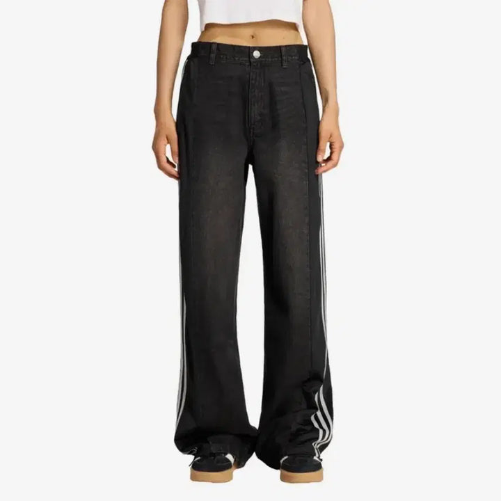 [BUNJANG] Adidas Denim Firebird Pants L / 아디다스 데님 파이어버드 팬츠 L사이즈 / KF2319