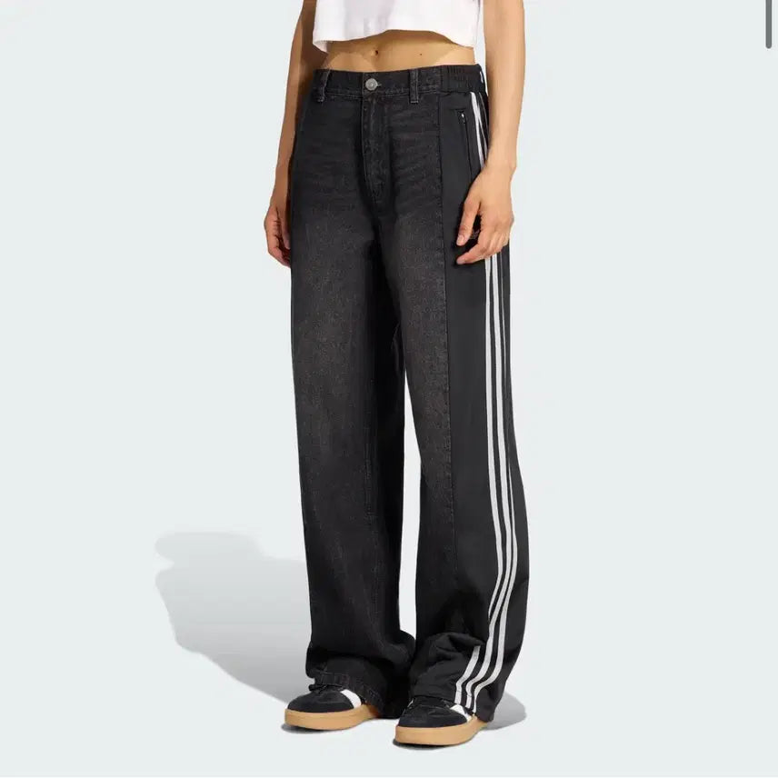 [BUNJANG] Adidas Denim Firebird Pants L / 아디다스 데님 파이어버드 팬츠 L사이즈 / KF2319