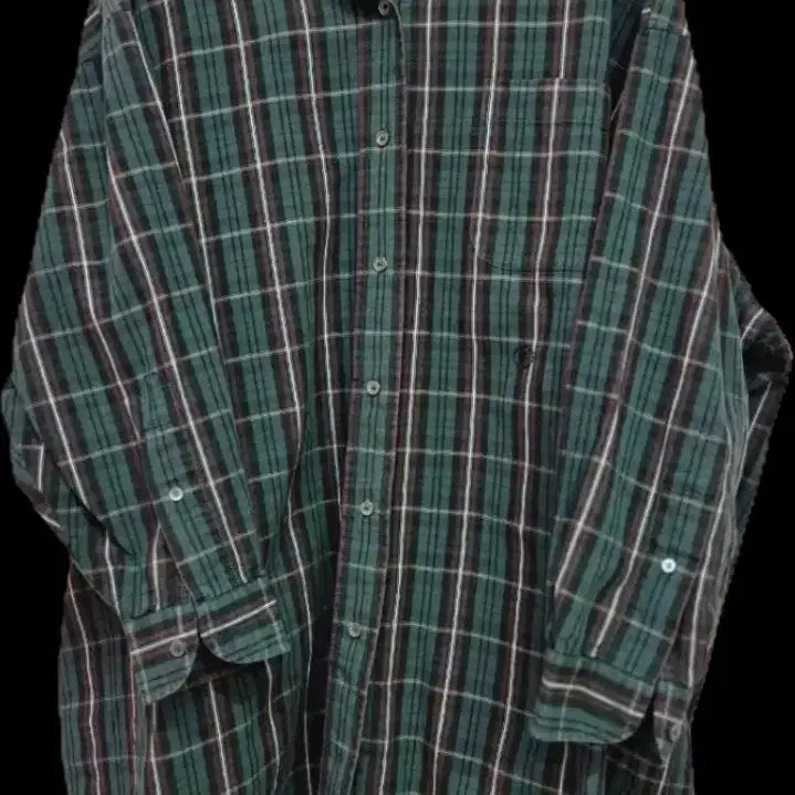[BUNJANG] Studio Tomboy Oversized Check Shirt / 스튜디오 톰보이 오버핏 체크 셔츠 free