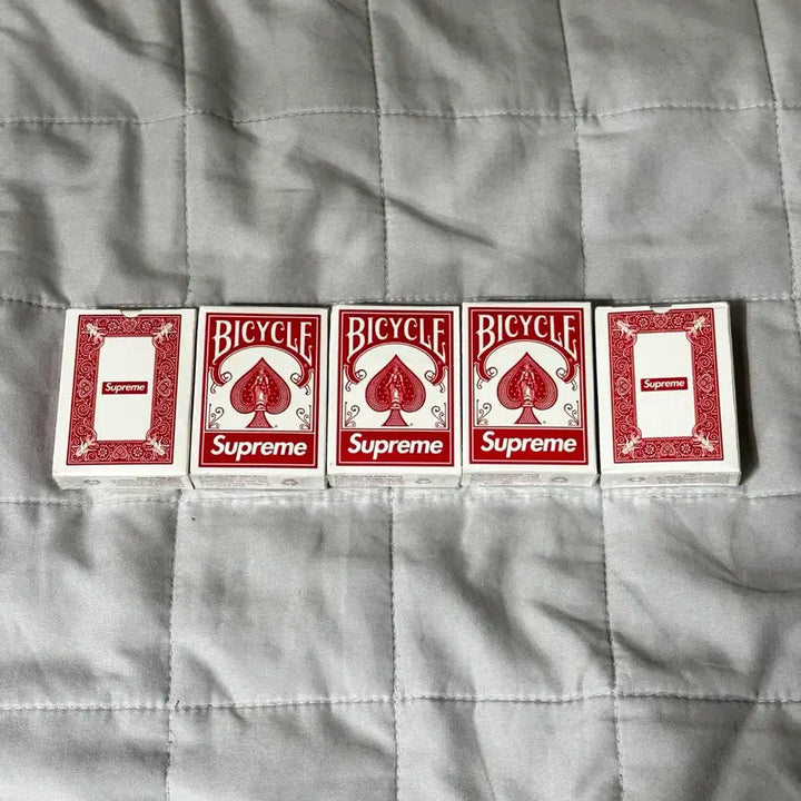 [BUNJANG] Supreme x Bicycle Mini Playing Cards Bundle Set (5 pcs) / 슈프림 x 바이시클 미니 플레잉 카드