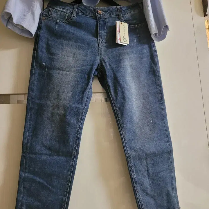 [BUNJANG] Vanilla B Summer Denim Pants / 바닐라비 여름데님