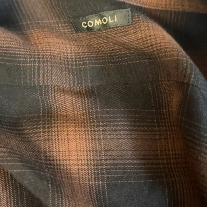 [BUNJANG] Comoli Rayon Open Collar Check Shirt / 1) 코모리 레이온 오픈카라 체크셔츠