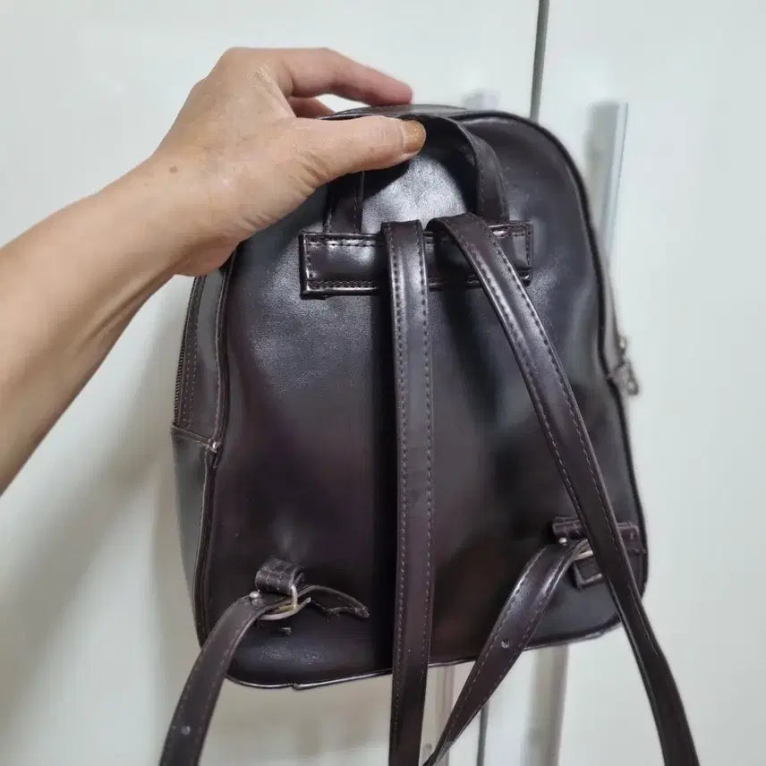 [BUNJANG] Aigner Brown Mini Backpack / 아이그너 브라운미니 백팩