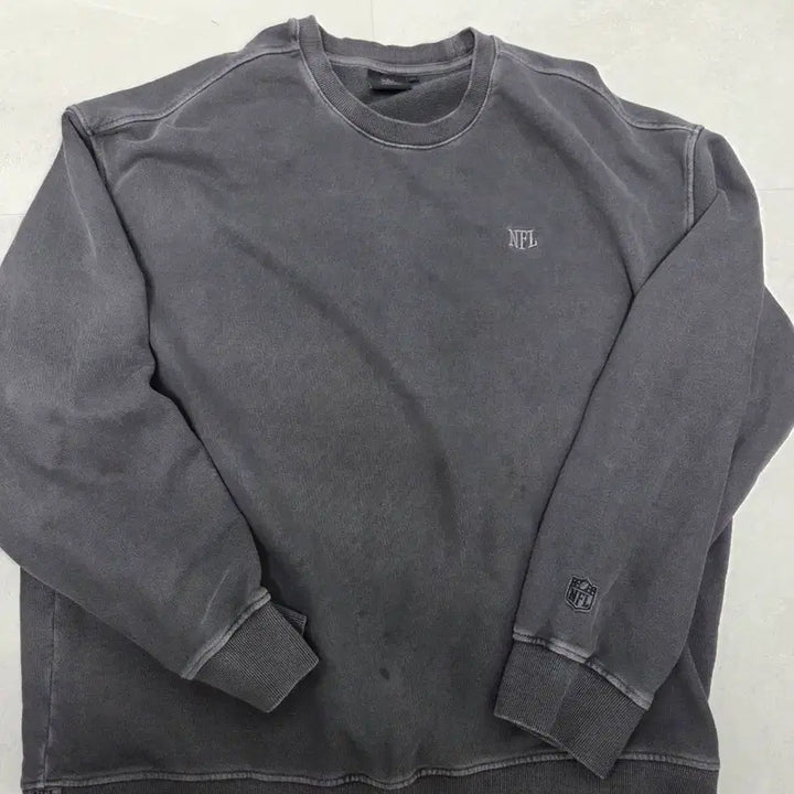 [BUNJANG] NFL Big Logo Pigment Washing Sweatshirt / NFL 빅로고 피그먼트 워싱 맨투맨