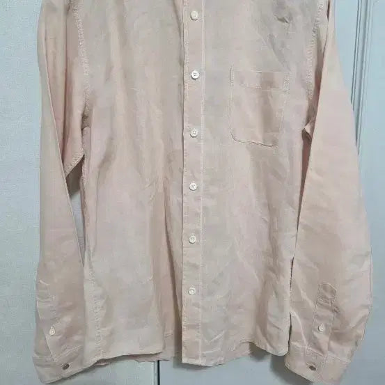 [BUNJANG] Custom Mellow Linen Henry Neck Shirt / 커스텀멜로우 헨리넥 린넨 셔츠 95