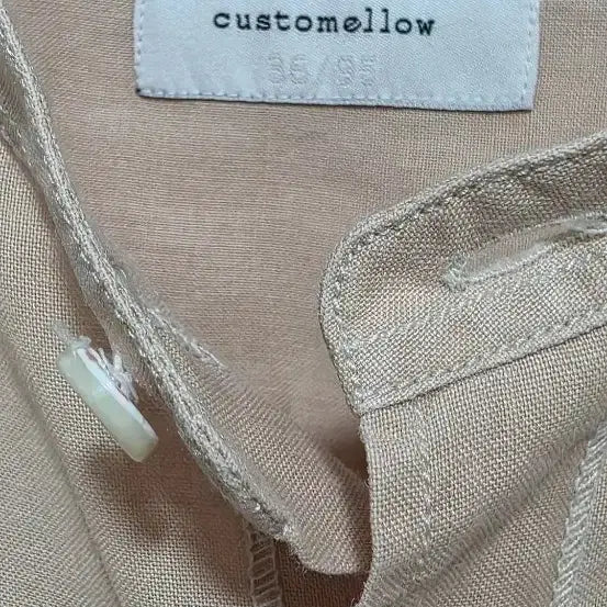 [BUNJANG] Custom Mellow Linen Henry Neck Shirt / 커스텀멜로우 헨리넥 린넨 셔츠 95