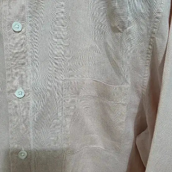 [BUNJANG] Custom Mellow Linen Henry Neck Shirt / 커스텀멜로우 헨리넥 린넨 셔츠 95