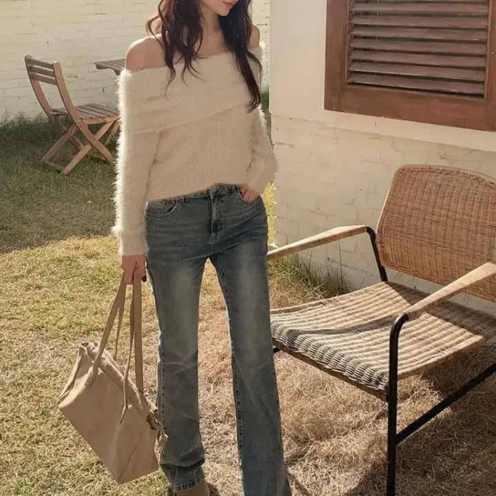 [BUNJANG] French of Render High Waist Bootcut Jeans / 프렌치오브 렌더 하이웨스트 골반뽕 부츠컷