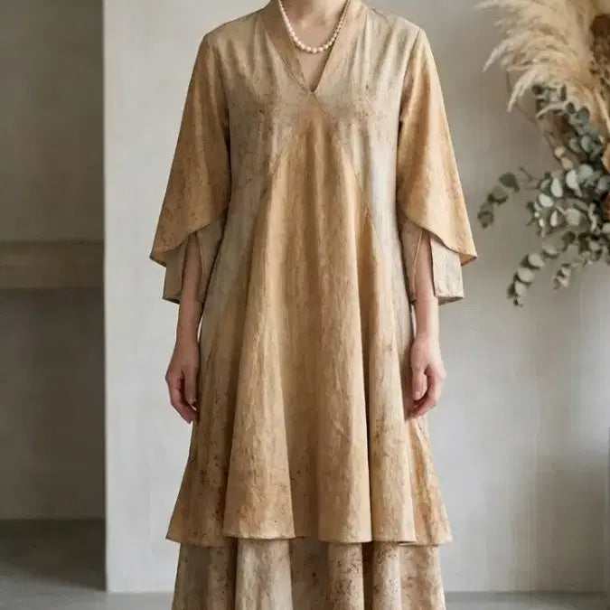 [SOLD OUT] * 천연염색 인견 원피스 ( 새상품 )*