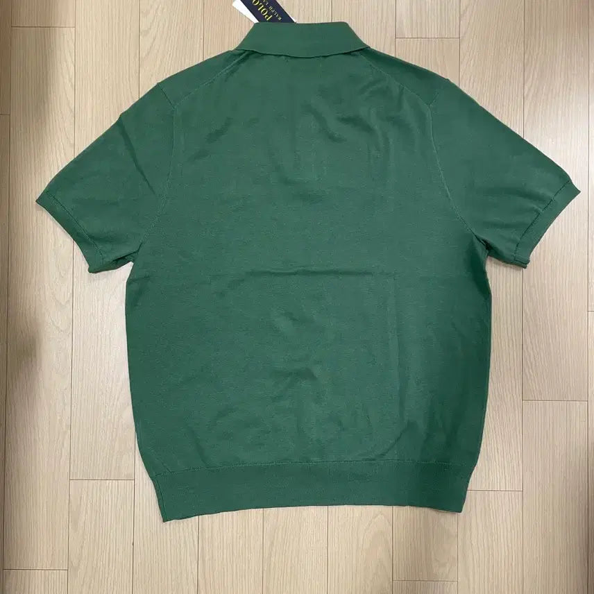 [BUNJANG] Polo Ralph Lauren Cotton Short Sleeve Collar Knit Green L / [새제품] 폴로 랄프로렌 코튼 반팔카라니트 그린 L