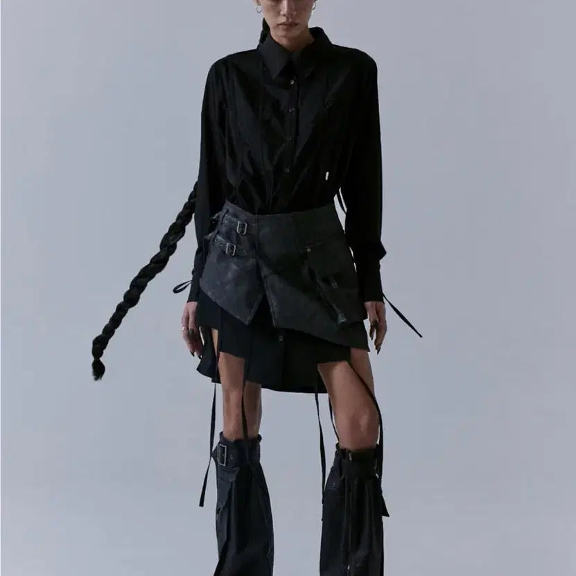 [BUNJANG] Triming Bird Layered Cargo Mini Skirt / 새상품) 트리밍버드 레이어드 카고 미니 스커트