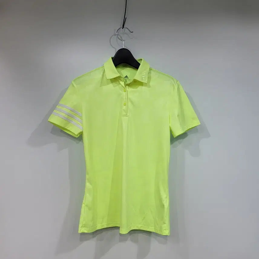 [BUNJANG] Adidas Fluorescent Short Sleeve Polo Shirt - M / 아디다스 형광 반팔 카라티 M