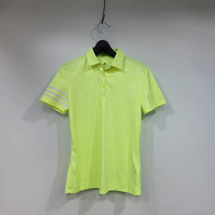 [BUNJANG] Adidas Fluorescent Short Sleeve Polo Shirt - M / 아디다스 형광 반팔 카라티 M