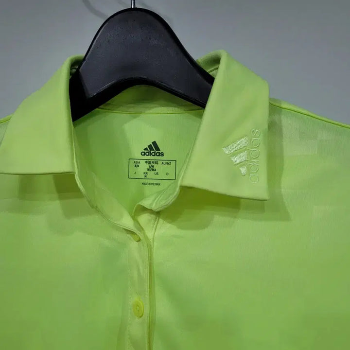 [BUNJANG] Adidas Fluorescent Short Sleeve Polo Shirt - M / 아디다스 형광 반팔 카라티 M