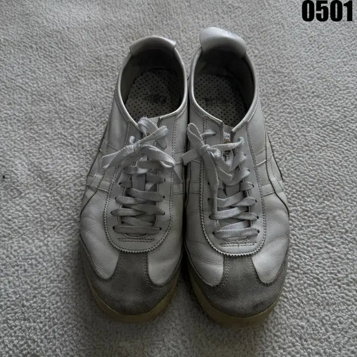 [BUNJANG] Onitsuka Tiger Mexico 66 White Sneakers Size 285 / 오니츠카타이거 멕시코66 흰색 스니커즈 285