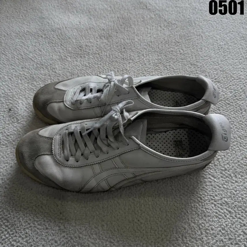 [BUNJANG] Onitsuka Tiger Mexico 66 White Sneakers Size 285 / 오니츠카타이거 멕시코66 흰색 스니커즈 285