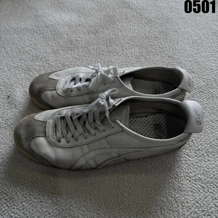 [BUNJANG] Onitsuka Tiger Mexico 66 White Sneakers Size 285 / 오니츠카타이거 멕시코66 흰색 스니커즈 285