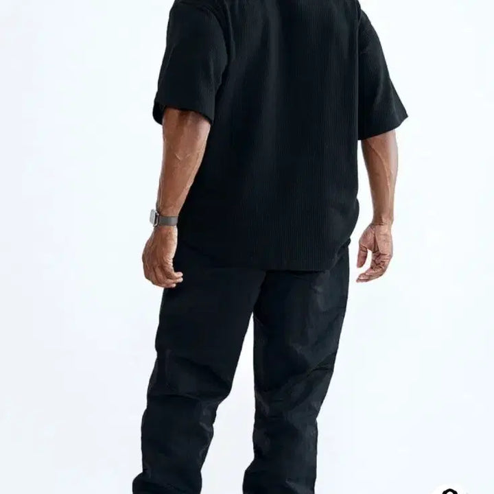 [BUNJANG] Black Mamba Oversized Waffle Pocket Short-Sleeve T-Shirt (L) / 블랙맘바 오버핏 와플 포켓 반팔 티셔츠 (L)