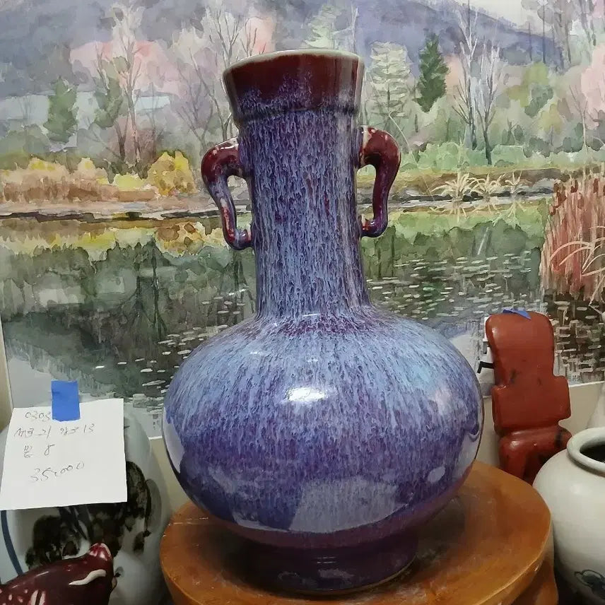 [BUNJANG] Yangihho Yulihong Celadon Porcelain Vase / 양이호 유리홍 도자기