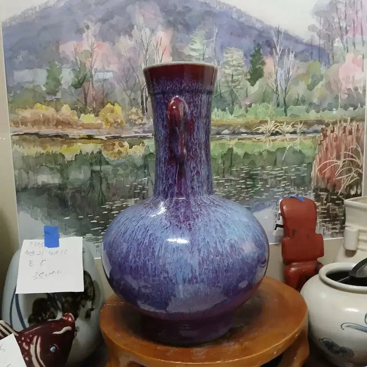 [BUNJANG] Yangihho Yulihong Celadon Porcelain Vase / 양이호 유리홍 도자기