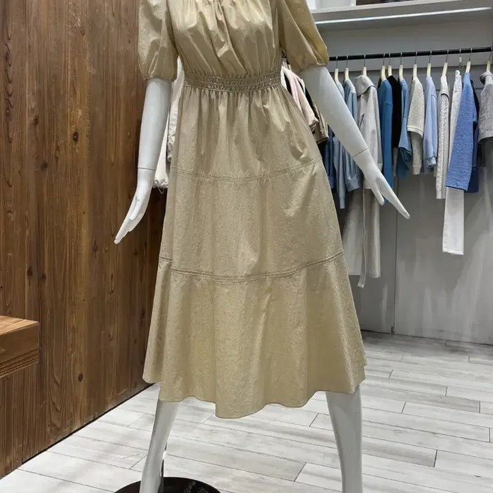 [BUNJANG] JIGOTT Square Neck Dress / [새상품] 지컷 스퀘어넥 원피스 S