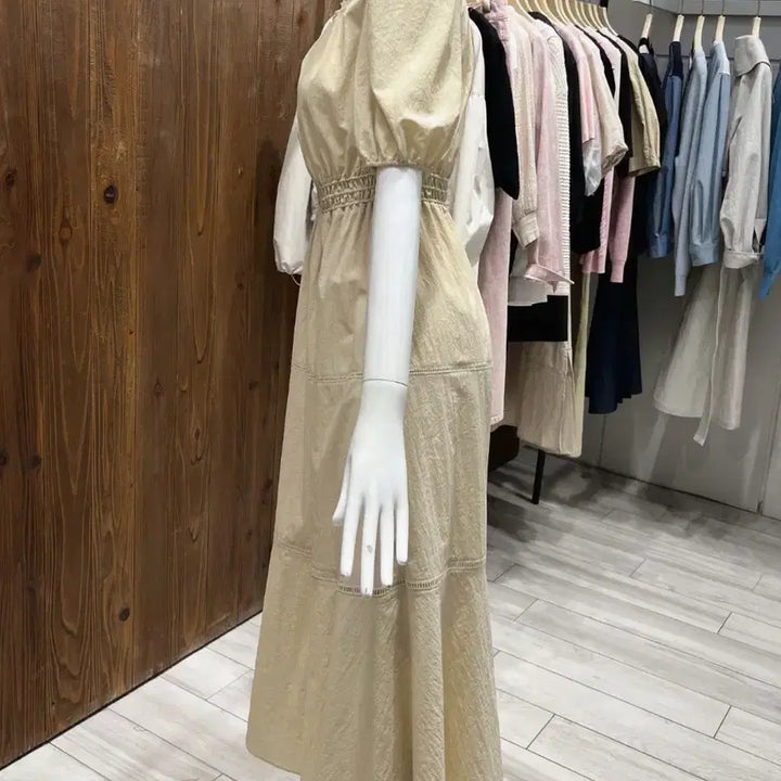 [BUNJANG] JIGOTT Square Neck Dress / [새상품] 지컷 스퀘어넥 원피스 S
