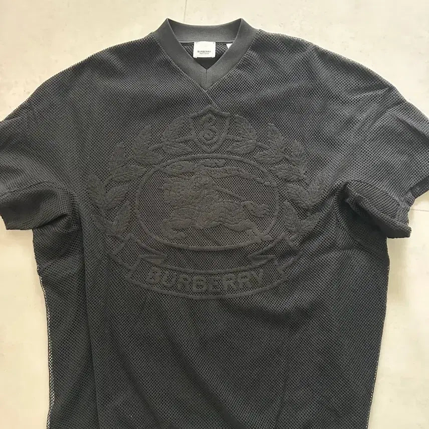 [BUNJANG] Burberry Technical Cotton Oversized T-Shirt / 버버리 테크니컬 코튼 오버사이즈 티셔츠