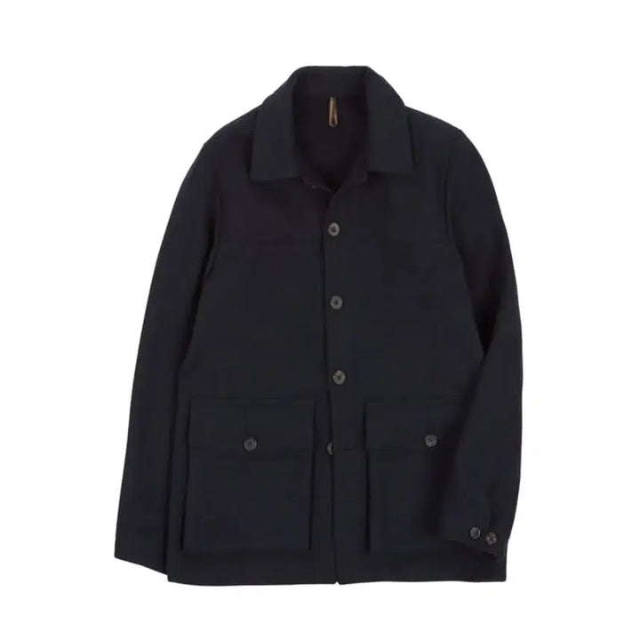 [BUNJANG] Drakes Melton Wool Donkey Jacket Navy (Size 38) / 드레익스 멜튼울 네이비 동키 자켓 (38)