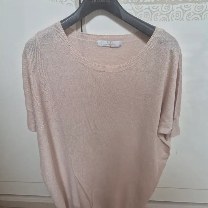 [BUNJANG] LIST Short-Sleeve Knit T-Shirt Oversized Fit / 리스트 반팔 니트 티셔츠 오버핏