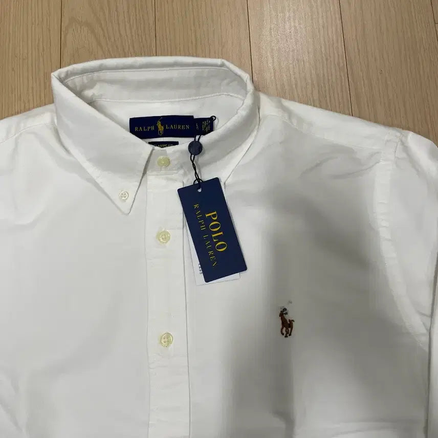 [BUNJANG] Polo Ralph Lauren Pony Logo Shirt White L / [새제품] 폴로 랄프로렌 Ralph Lauren 포니로고 셔츠 화이트 L