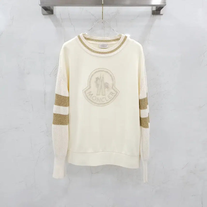 [BUNJANG] Moncler Logo Embroidered Knit Sweater / S / 몽클레어 로고 자수 니트 E10938063200