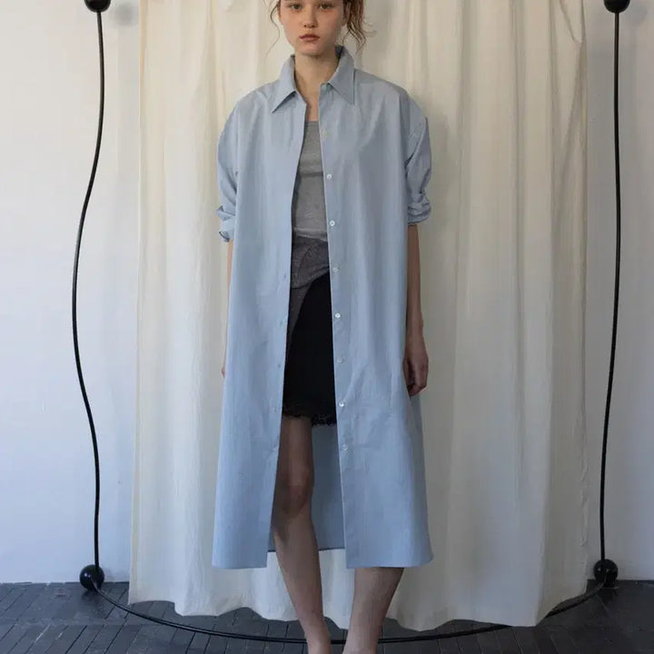 [BUNJANG] Sienne Amber Shirt Dress Pale / 시엔느 sienne Amber Shirt Dress Pale