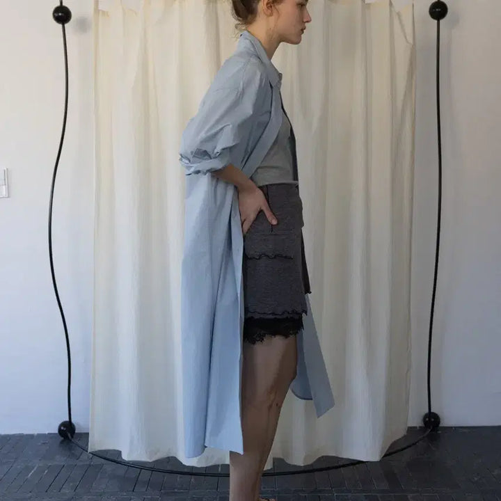 [BUNJANG] Sienne Amber Shirt Dress Pale / 시엔느 sienne Amber Shirt Dress Pale