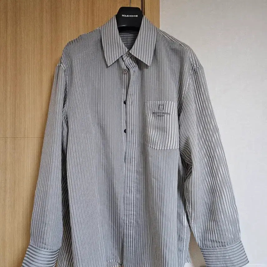 [BUNJANG] Wooyoungmi Sheer Shirt Grey Size 46 (Fits 100-105) / 우영미 시어(시스루) 셔츠(그레이, 46[100~105])