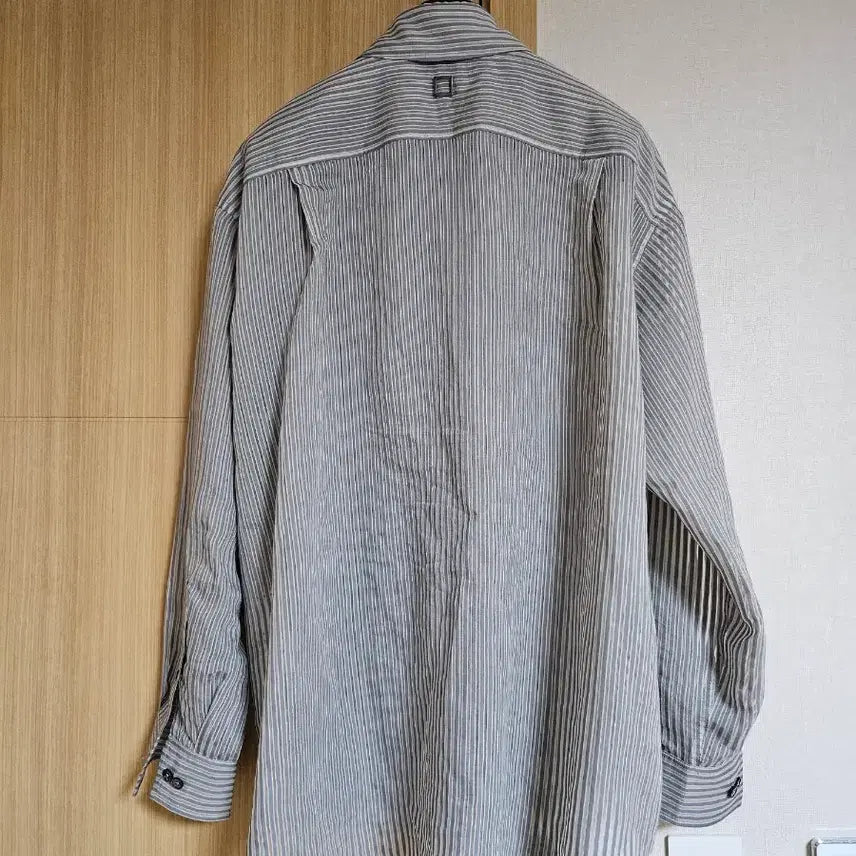[BUNJANG] Wooyoungmi Sheer Shirt Grey Size 46 (Fits 100-105) / 우영미 시어(시스루) 셔츠(그레이, 46[100~105])