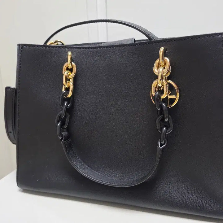 [BUNJANG] Michael Kors Black Saffiano Leather Tote &amp; Crossbody Bag / [정품]마이클 코어스 블랙 사피아노 가죽 토트 &amp; 크로스백