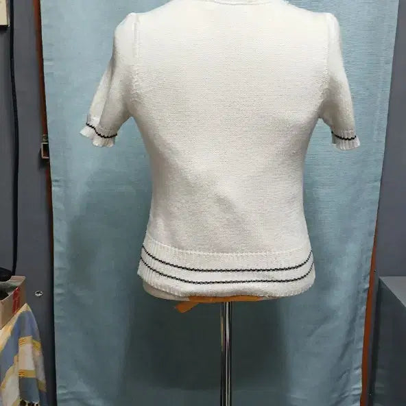 [BUNJANG] Christian Dior Short Sleeve Knit Ivory Size 55 / 크리스찬 디올 반팔 니트 아이보리 55