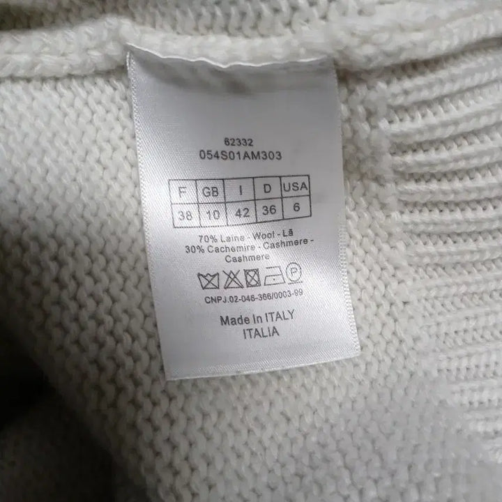 [BUNJANG] Christian Dior Short Sleeve Knit Ivory Size 55 / 크리스찬 디올 반팔 니트 아이보리 55