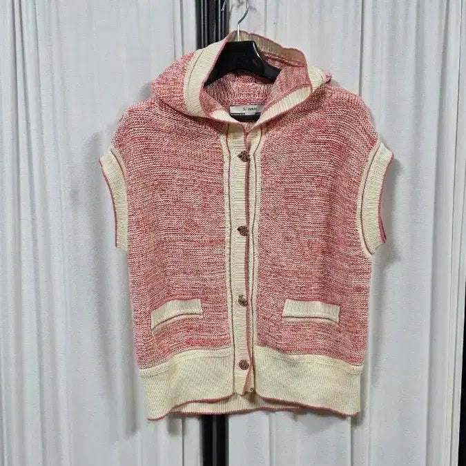 [BUNJANG] SJ Wani Hooded Knit Vest / SJ와니후드니트조끼(55)
